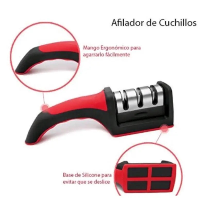 Sharpster profissional de facas de aço inoxidável com 3 portas