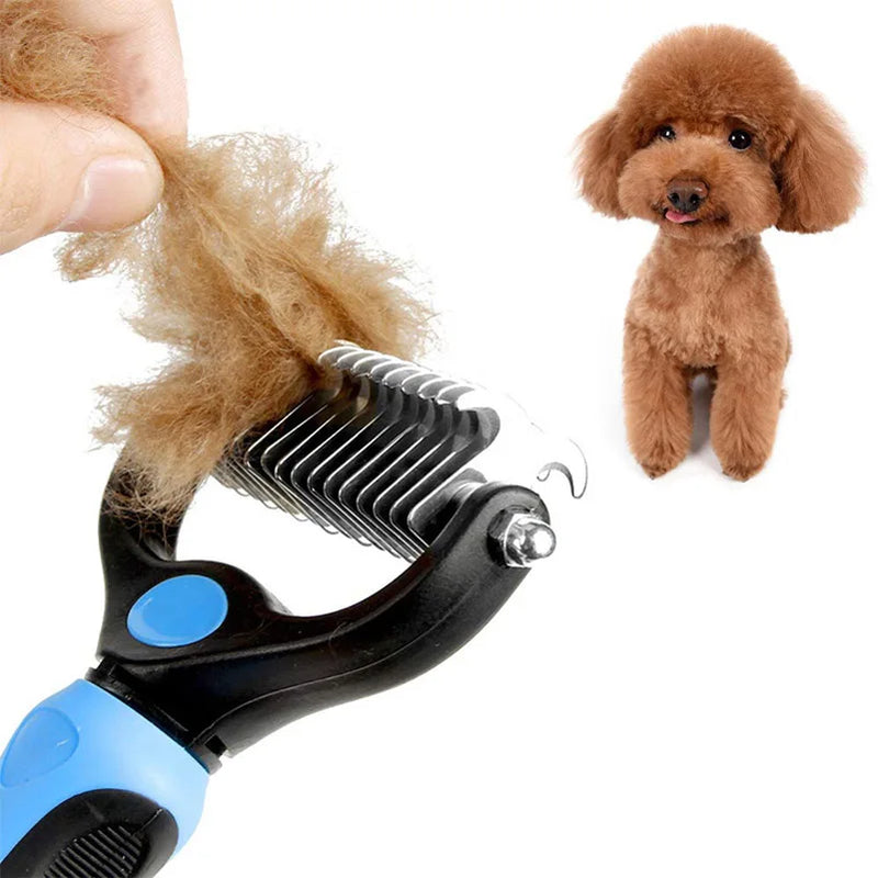 Profissional pet deshedding escova cão removedor de pêlos de animais de estimação nó cortador filhote de cachorro gato pente escovas cães aliciamento derramamento suprimentos