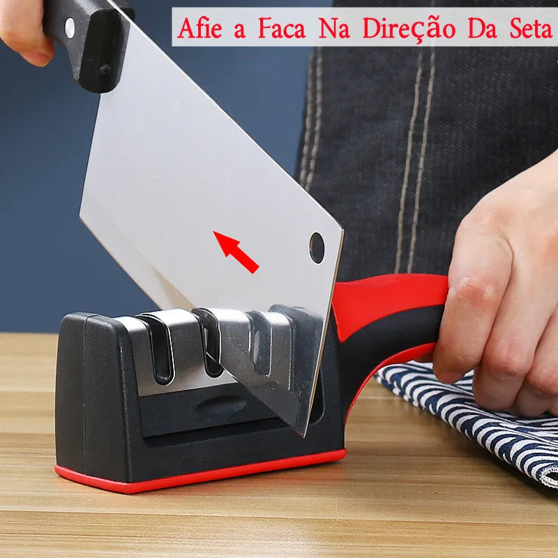 Sharpster profissional de facas de aço inoxidável com 3 portas