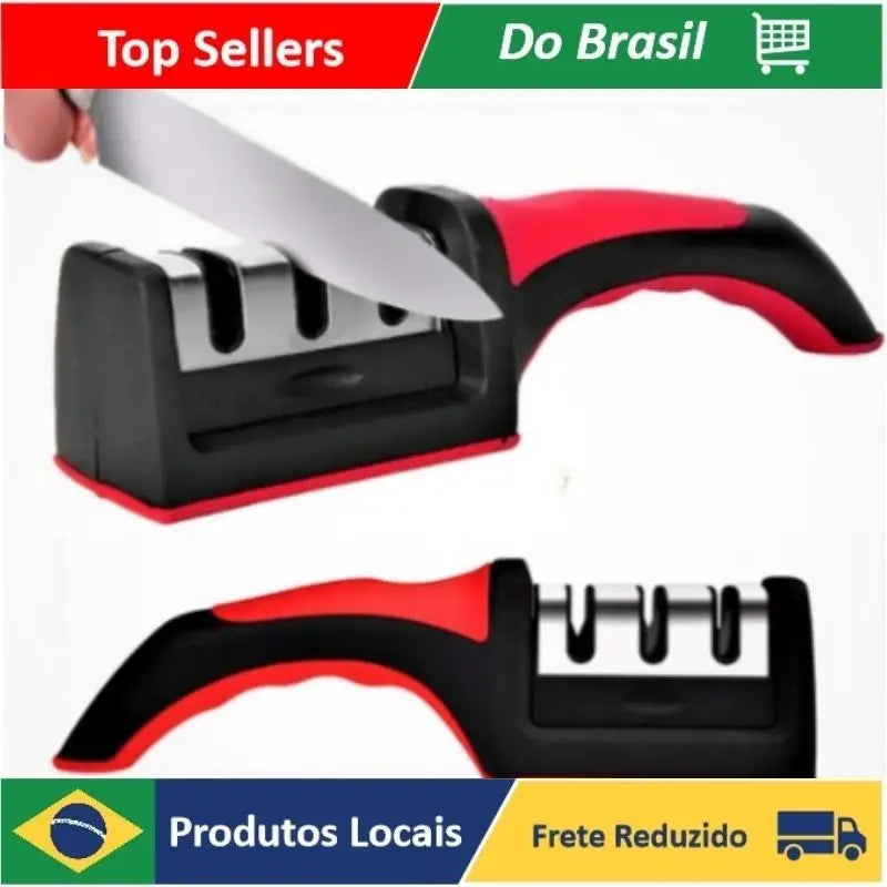 Sharpster profissional de facas de aço inoxidável com 3 portas