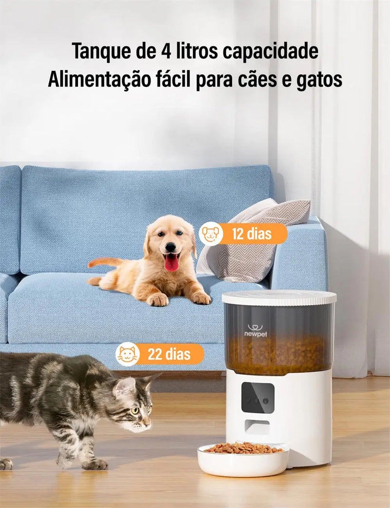 Alimentador para animais de estimação 4l